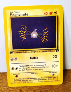 POKEMON MAGNEMITE 60/82 1ST EDITION TEAM ROCKET LP-NM - Image 1