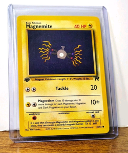 POKEMON MAGNEMITE 60/82 1ST EDITION TEAM ROCKET LP-NM - Image 3