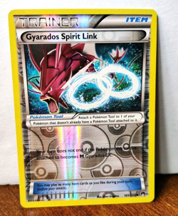 POKEMON GYARADOS SPIRIT LINK 101/122 REVERSE HOLO TRAINER BREAKPOINT MP - Image 1