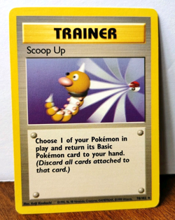 POKEMON SCOOP UP 78/102 RARE TRAINER BASE SET MP - Image 1