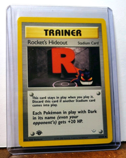 POKEMON ROCKET'S HIDEOUT 63/64 1ST EDITION TRAINER NEO REVELATION LP-NM GENGAR - Image 5