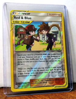 POKEMON RED & BLUE 202/236 REVERSE HOLO COSMIC ECLIPSE TAG TEAM LP-NM - Image 5