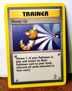 POKEMON SCOOP UP 107/130 RARE TRAINER BASE SET 2 LP - Image 1