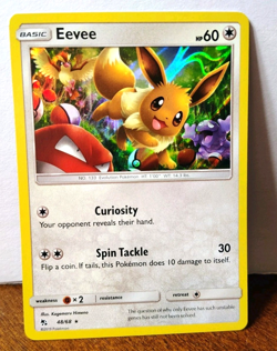 POKEMON EEVEE 48/68 HOLO RARE HIDDEN FATES LP-NM - Image 1