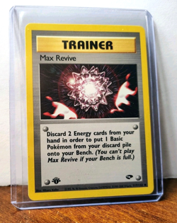 POKEMON MAX REVIVE 117/132 1ST EDITION TRAINER GYM CHALLENGE LP - Image 5