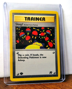 POKEMON SLEEP! 79/82 1ST EDITION TRAINER TEAM ROCKET LP-NM SNORLAX - Image 5