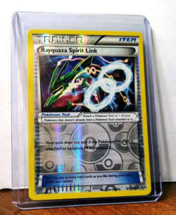 POKEMON RAYQUAZA SPIRIT LINK 87/108 REVERSE HOLO TRAINER ROARING SKIES LP - Image 5