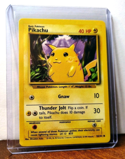 POKEMON PIKACHU 58/102 YELLOW CHEEKS BASE SET LP - Image 5
