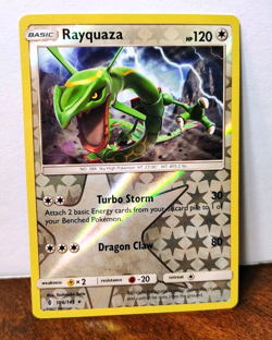 POKEMON RAYQUAZA 106/145 REVERSE HOLO RARE GUARDIANS RISING MP-LP - Image 1