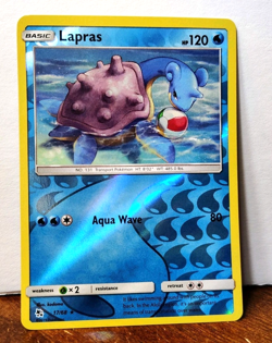 POKEMON LAPRAS 17/68 REVERSE HOLO RARE HIDDEN FATES NM NEAR MINT - Image 1