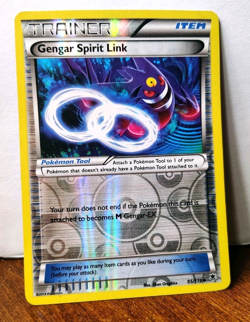 POKEMON GENGAR SPIRIT LINK 95/119 REVERSE HOLO TRAINER XY PHANTOM FORCES MP-HP - Image 1