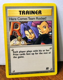 POKEMON HERE COMES TEAM ROCKET! 71/82 RARE TRAINER TEAM ROCKET LP-NM - Image 1