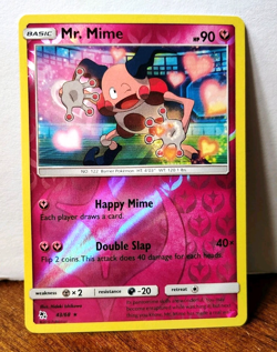 POKEMON MR. MIME 43/68 REVERSE HOLO RARE HIDDEN FATES NM NEAR MINT - Image 1