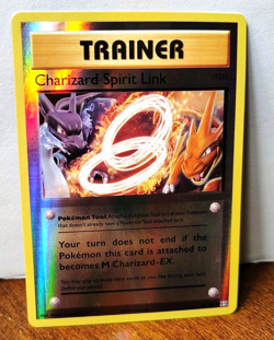 POKEMON CHARIZARD SPIRIT LINK 75/108 REVERSE HOLO XY EVOLUTIONS MP - Image 1