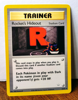 POKEMON ROCKET'S HIDEOUT 63/64 TRAINER NEO REVELATION LP-NM GENGAR - Image 1