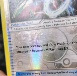 POKEMON RAYQUAZA SPIRIT LINK 87/108 REVERSE HOLO TRAINER ROARING SKIES MP - Image 5