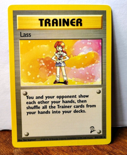 POKEMON LASS 104/130 RARE TRAINER BASE SET 2 LP-NM - Image 1
