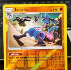 POKEMON LUCARIO 117/236 REVERSE HOLO RARE UNIFIED MINDS LP GIRATINA & GARCHOMP - Image 5