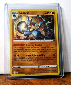 POKEMON LUCARIO 079/172 HOLO RARE BRILLIANT STARS NM NEAR MINT - Image 3