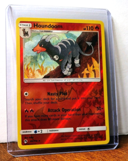 POKEMON HOUNDOOM 46/214 REVERSE HOLO RARE LOST THUNDER LP - Image 5