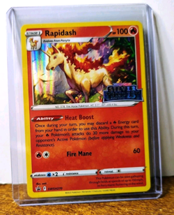 POKEMON RAPIDASH SWSH270 HOLO SILVER TEMPEST PRERELEASE PROMO NM NEAR MINT - Image 3