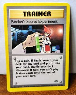 POKEMON ROCKET'S SECRET EXPERIMENT 120/132 TRAINER GYM CHALLENGE LP - Image 1