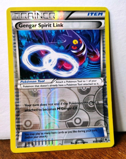 POKEMON GENGAR SPIRIT LINK 95/119 REVERSE HOLO TRAINER XY PHANTOM FORCES MP-LP - Image 1