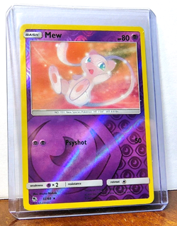 POKEMON MEW 32/68 REVERSE HOLO RARE HIDDEN FATES LP-NM - Image 5