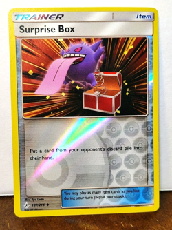 POKEMON SURPRISE BOX 187/214 REVERSE HOLO UNBROKEN BONDS GENGAR LP - Image 1