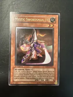 Yugioh Mystic Swordsman LV2 SOD-EN011 Ultimate Rare 1st Edition NM - Image 1