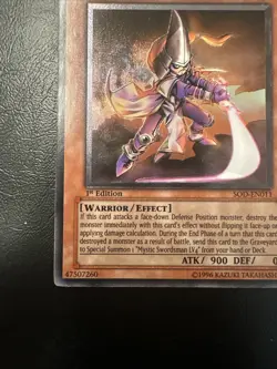 Yugioh Mystic Swordsman LV2 SOD-EN011 Ultimate Rare 1st Edition NM - Image 4