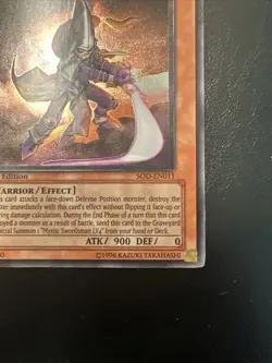 Yugioh Mystic Swordsman LV2 SOD-EN011 Ultimate Rare 1st Edition NM - Image 5