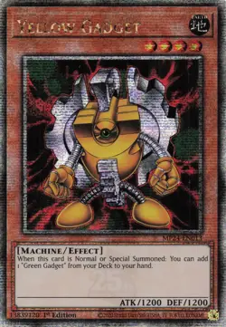 Yugioh MP24-EN013 - Yellow Gadget - Quarter Century Secret Rare - Image 1
