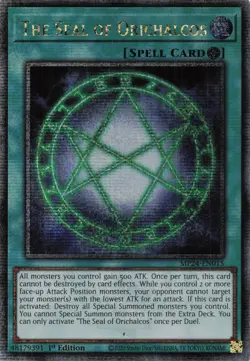 Yugioh MP24-EN015 - The Seal of Orichalcos - Quarter Century Secret Rare - Image 1
