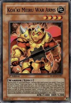 Koa'ki Meiru War Arms - Super Rare 1st Edition RGBT-EN081 - MP - YuGiOh - Image 1