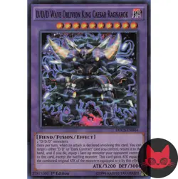 Yugioh D/D/D Wave Oblivion King Caesar Ragnarok DOCS-EN044 Super Rare 1st Ed NM - Image 1