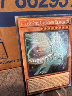 Yugioh Galaxy-Eyes Afterglow Dragon RA01-EN017 Prismatic Collector Rare 1st NM - Image 2