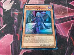 YUGIOH Vampire Vamp PRIO-EN085 Super Rare 1st Mixed Editions & Sets - Image 1