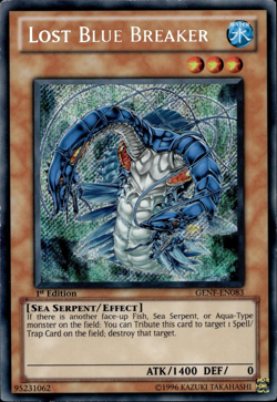 Lost Blue Breaker - Secret Rare 1st Edition GENF-EN083 - LP - YuGiOh - Image 1