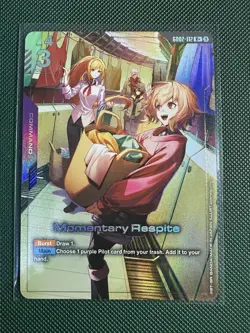 Momentary Respite GD02-112 R+ Gundam TCG Card Game - Image 1
