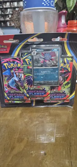 Pokemon Phantasmal Flames 3 Pack Blister SEALED Promo Card Booster - Image 1