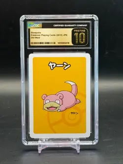 CGC PRISTINE 10 Slowpoke Pokemon Playing Cards JPN Old Maid - Image 1