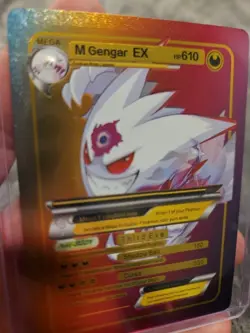 M Gengar EX Rainbow Foil Fan Art Vinyl Collector Pokemon Card - Image 3