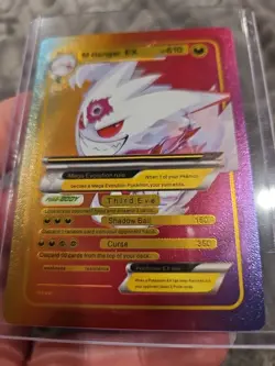 M Gengar EX Rainbow Foil Fan Art Vinyl Collector Pokemon Card - Image 5