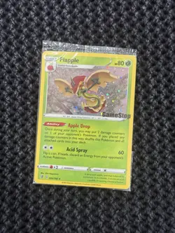 Pokemon TCG Flapple 022/192 2020 Sealed Gamestop Exclusive Stamped Promo Card - Image 1