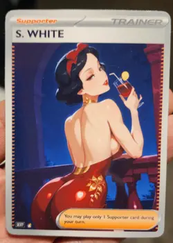 S. White - Waifu - Goddess - DIY - Full Art - Glossy - Trainer Card - Image 1