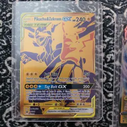 Pikachu & Zekrom GX SM248 Holo. jolteon Vmax 051/203. rare. promo card. art lot - Image 2