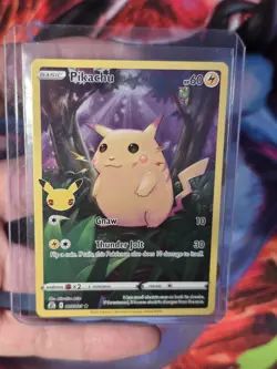 Pokemon TCG Celebrations Pikachu Holo Card 005/025 25th Anniversary - Image 1