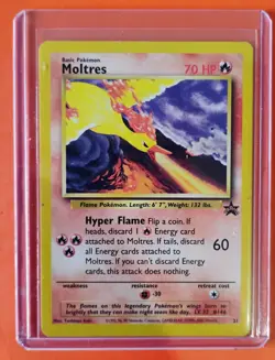 Moltres Black Star Promo #21 - VINTAGE WOTC Pokemon Card - 2000 - NM/M - Image 1