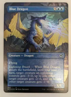 Blue Dragon (Borderless) Adventures in the Forgotten Realms Foil - MTG - Image 1